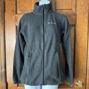 Columbia Dark Gray Fleece Zip-Up Jacket Small